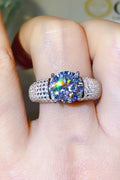 3 Carat Moissanite Side Stone Ring-Teresa's Fashionista LLC
