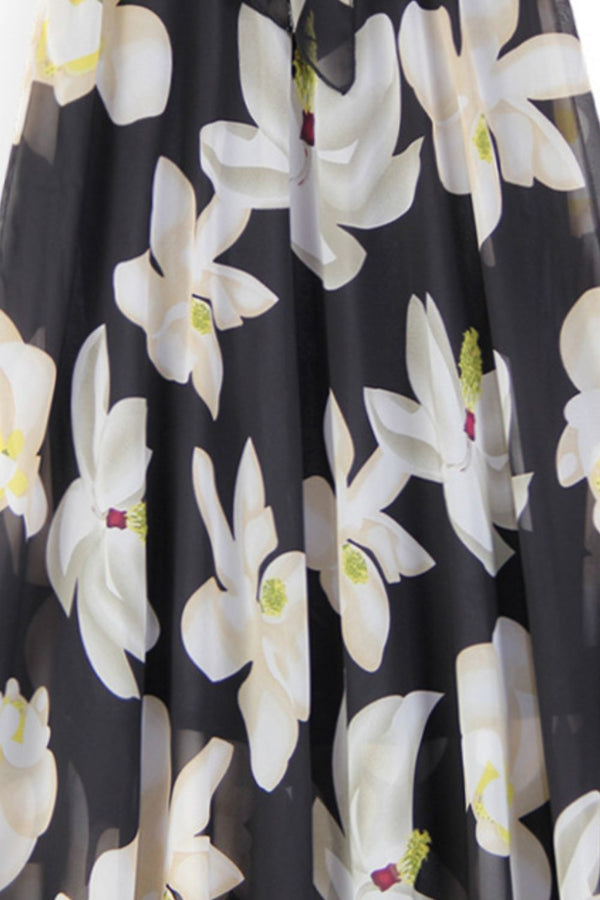 Full Size Floral Tie-Waist Skirt-Teresa's Fashionista LLC