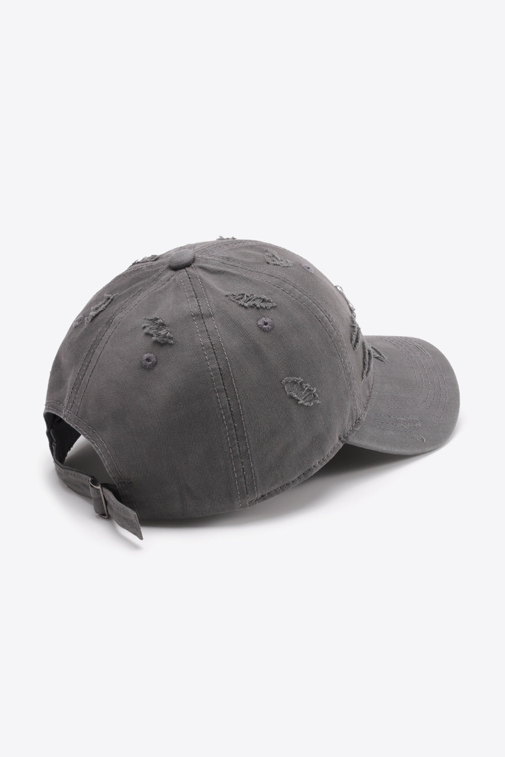 Distressed Adjustable Baseball Cap-Teresa's Fashionista LLC