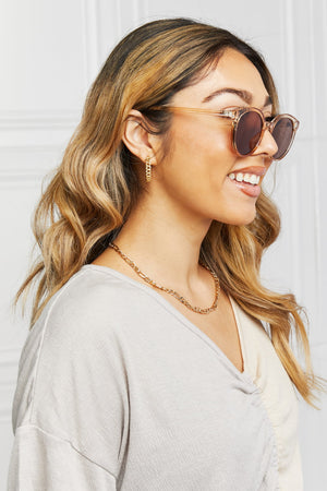 Round Full Rim Polycarbonate Frame Sunglasses-Teresa's Fashionista LLC