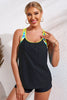 Chevron Stripe Racerback Swim Tank-Teresa's Fashionista LLC