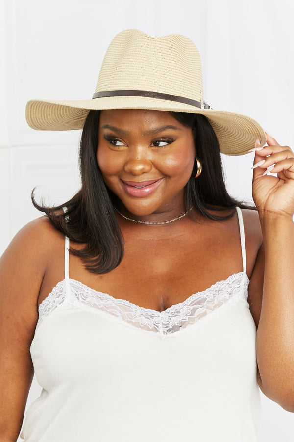 Fame Boho Summer Straw Fedora Hat-Teresa's Fashionista LLC