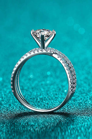 1 Carat Moissanite Crisscross Ring-Teresa's Fashionista LLC