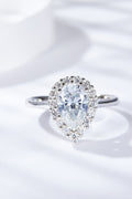 1.5 Carat Moissanite Teardrop Ring-Teresa's Fashionista LLC