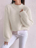 Openwork Mock Neck Long Sleeve Sweater-Teresa's Fashionista LLC