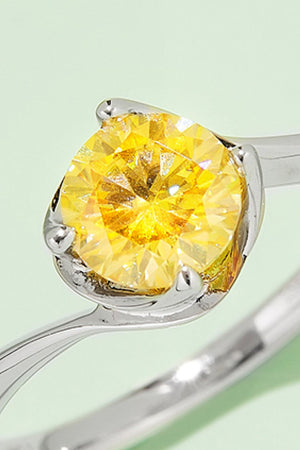 1 Carat Moissanite 925 Sterling Silver Solitaire Ring-Teresa's Fashionista LLC