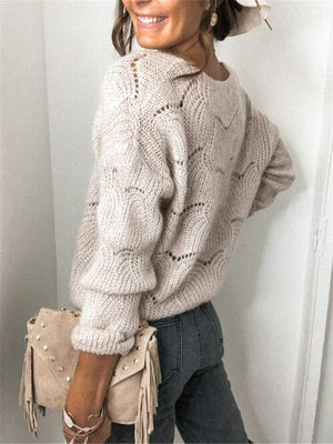 Openwork Button Up Long Sleeve Cardigan-Teresa's Fashionista LLC