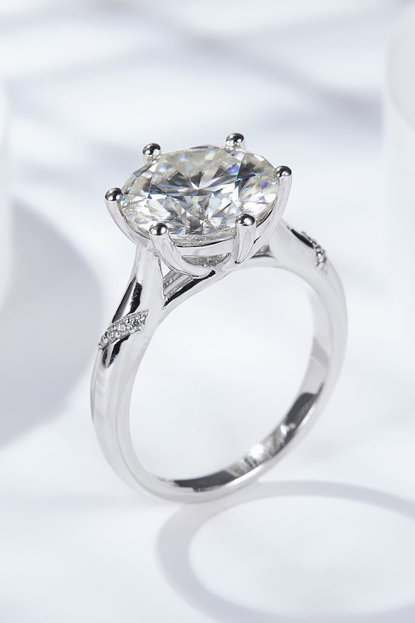 5 Carat Moissanite Solitaire Ring-Teresa's Fashionista LLC