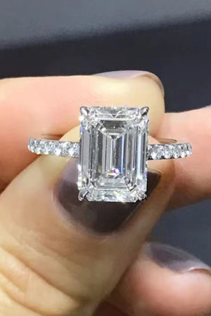 5 Carat Moissanite Side Stone Ring-Teresa's Fashionista LLC