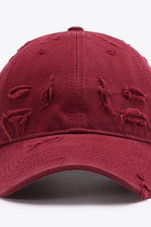Distressed Adjustable Baseball Cap-Teresa's Fashionista LLC