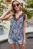 Leopard Spliced Lace Scalloped Tank-Teresa's Fashionista LLC