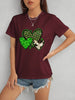 Heart Round Neck Short Sleeve T-Shirt-Teresa's Fashionista LLC