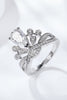 1.5 Carat Moissanite Crown-Shaped Ring-Teresa's Fashionista LLC