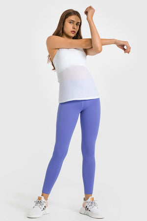 High Waist Ankle-Length Yoga Leggings-Teresa's Fashionista LLC