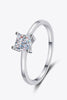 925 Sterling Silver Moissanite Solitaire Ring-Teresa's Fashionista LLC