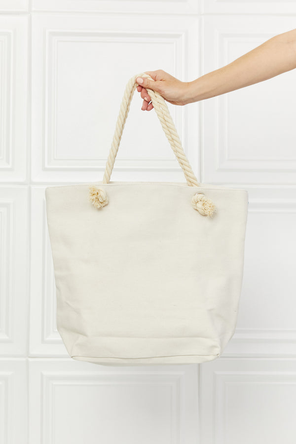 Justin Taylor Picnic Date Tassle Tote Bag-Teresa's Fashionista LLC