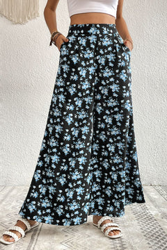 Floral Pocket Culottes-Teresa's Fashionista LLC