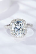 6 Carat Moissanite Halo Ring-Teresa's Fashionista LLC
