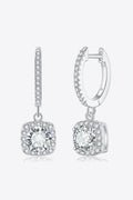 Moissanite Huggie Drop Earrings-Teresa's Fashionista LLC