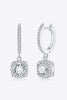 Moissanite Huggie Drop Earrings-Teresa's Fashionista LLC