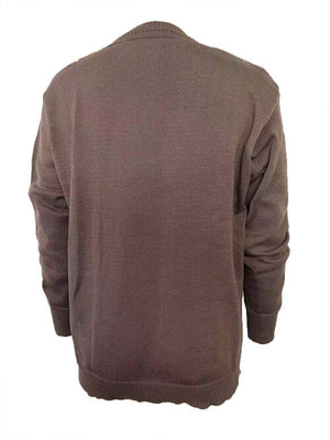 Geometric V-Neck Long Sleeve Sweater-Teresa's Fashionista LLC
