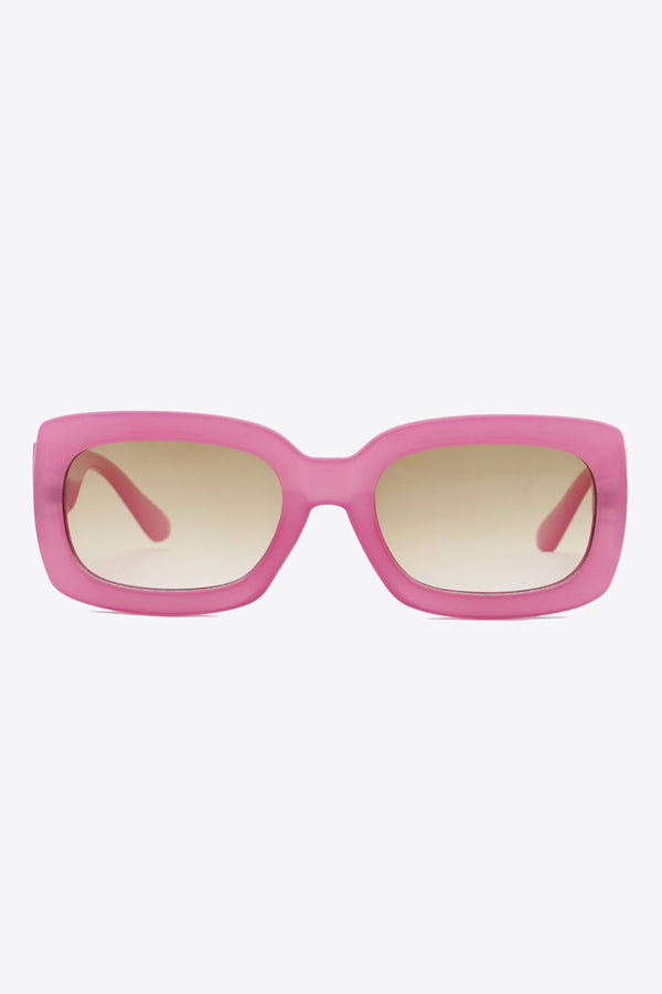 Polycarbonate Frame Rectangle Sunglasses-Teresa's Fashionista LLC
