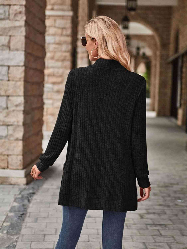 Open Front Cardigan with Pockets-Teresa's Fashionista LLC