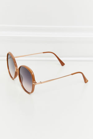 Metal-Plastic Hybrid Full Rim Sunglasses-Teresa's Fashionista LLC