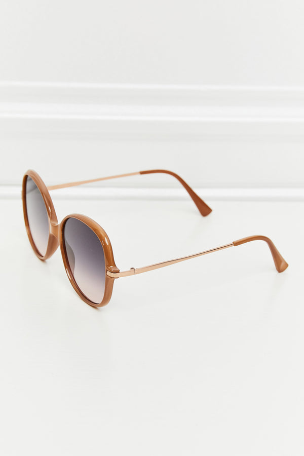 Metal-Plastic Hybrid Full Rim Sunglasses-Teresa's Fashionista LLC