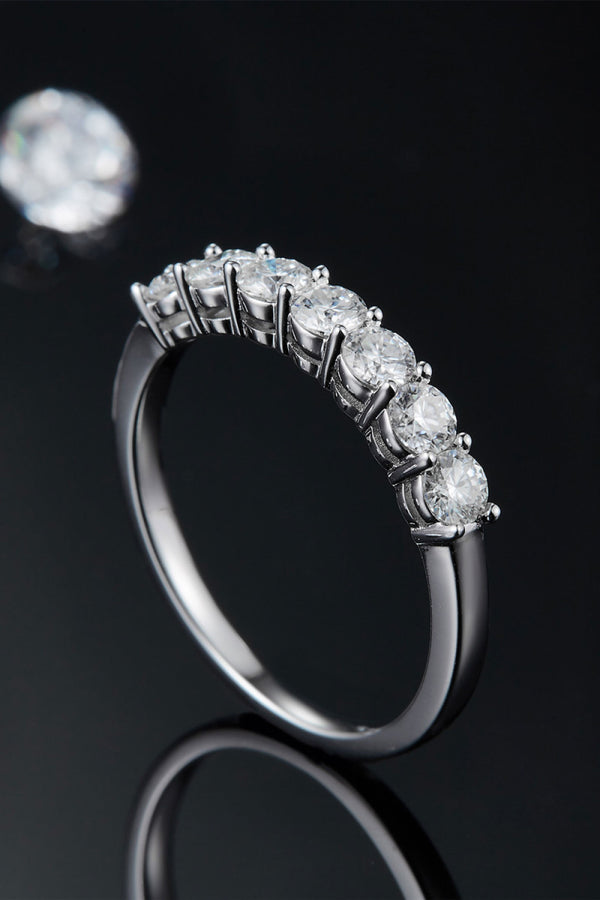 Can't Stop Your Shine Moissanite Platinum-Plated Ring-Teresa's Fashionista LLC