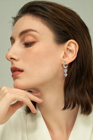 Be The One Moissanite Drop Earrings-Teresa's Fashionista LLC