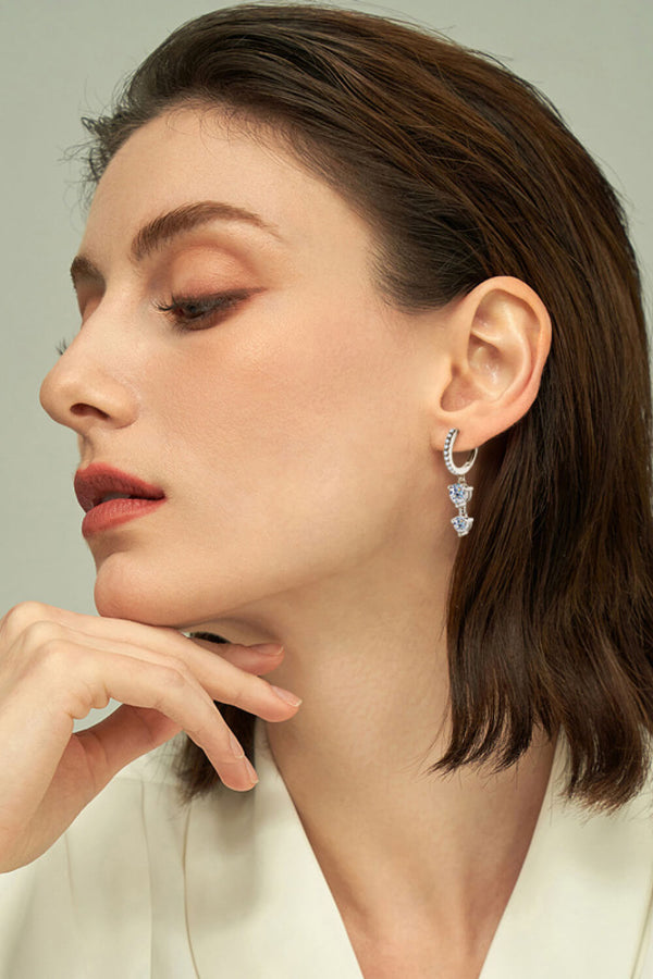 Be The One Moissanite Drop Earrings-Teresa's Fashionista LLC