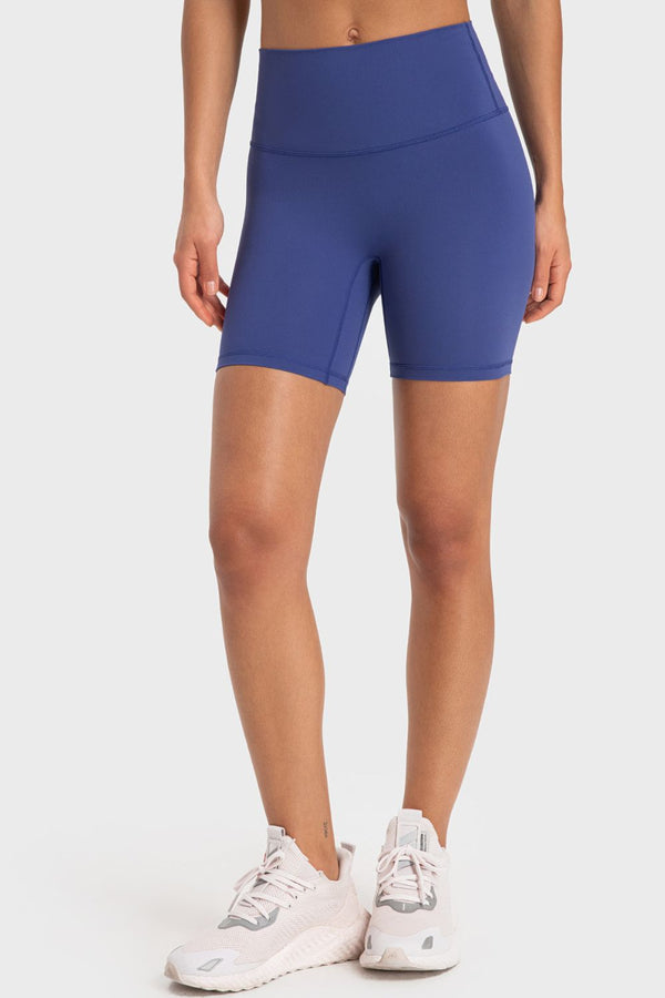 Staying Cozy Wide Waistband Biker Shorts-Teresa's Fashionista LLC