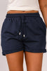 Drawstring Waist Cuffed Shorts-Teresa's Fashionista LLC