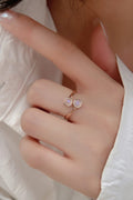 High Quality Natural Moonstone 925 Sterling Silver Toi Et Moi Ring-Teresa's Fashionista LLC