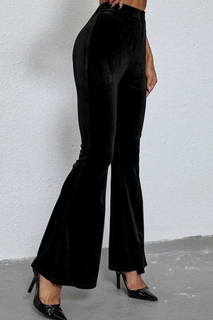High Waist Flare Leg Pants-Teresa's Fashionista LLC