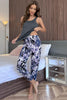 Scoop Neck Tank and Floral Cropped Pants Lounge Set-Teresa's Fashionista LLC