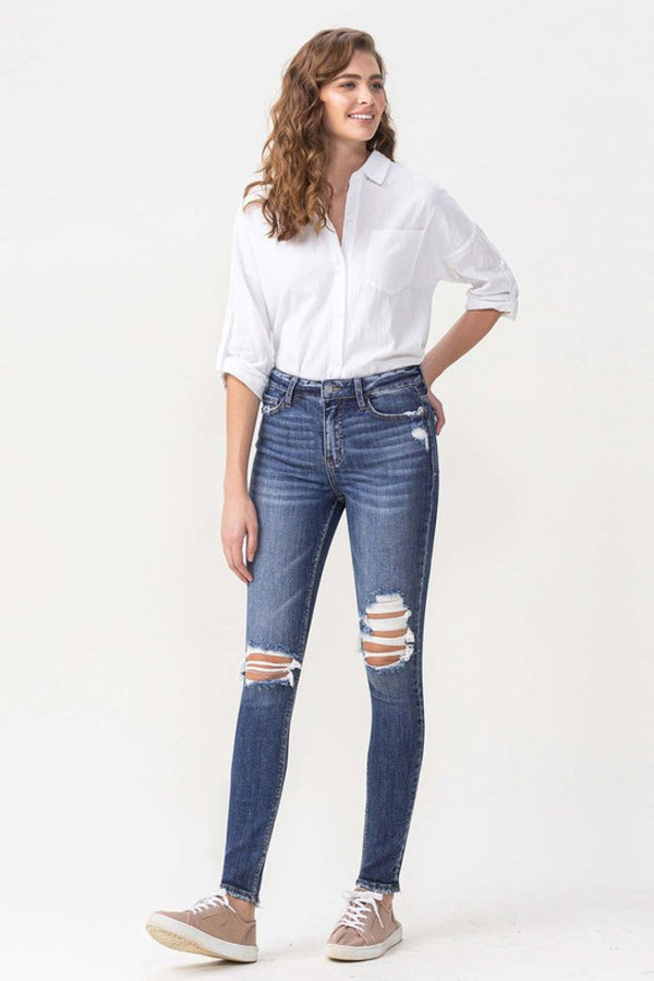 Lovervet Hayden Full Size High Rise Skinny-Teresa's Fashionista LLC