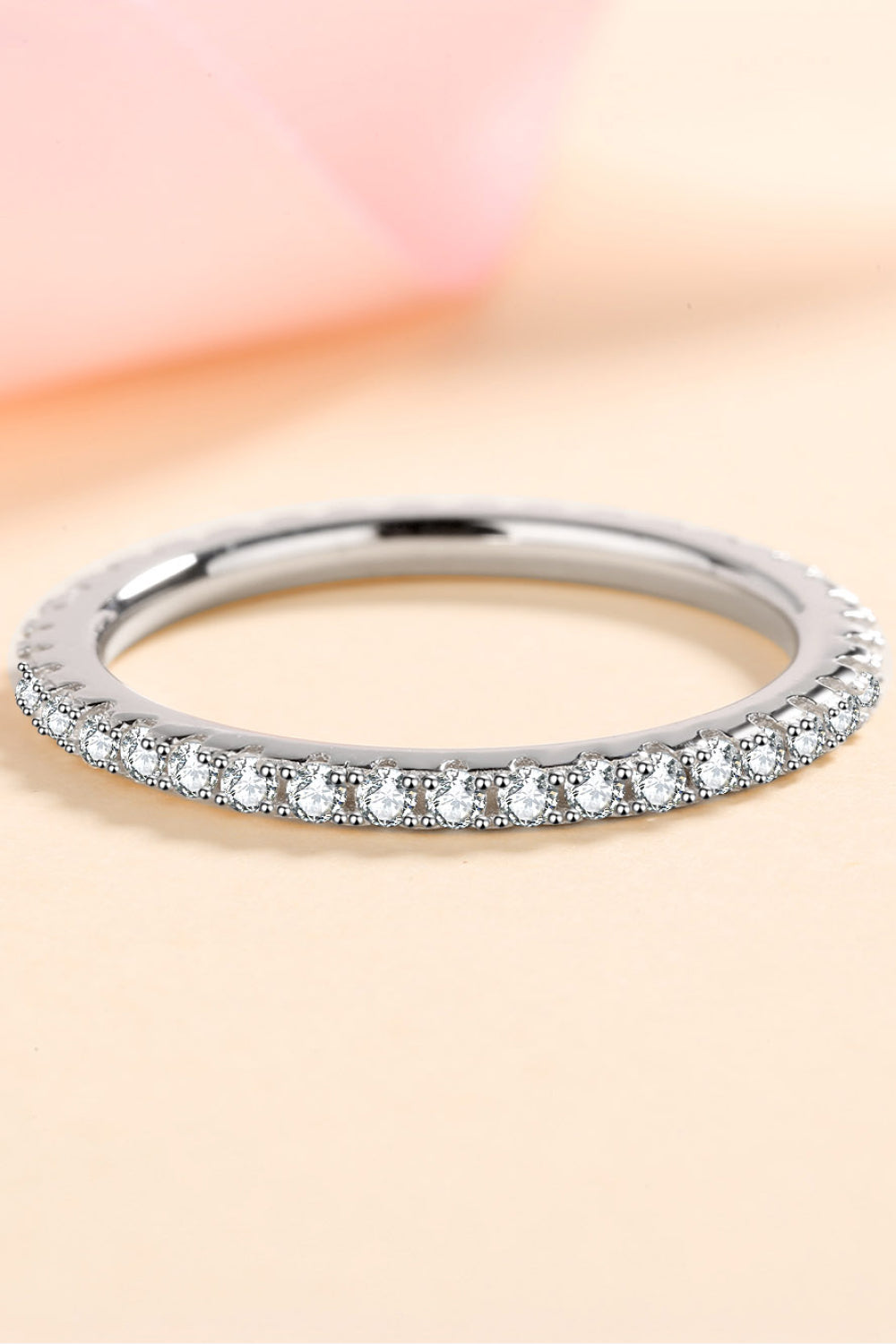 Curious Time 925 Sterling Silver Moissanite Ring-Teresa&#39;s Fashionista LLC