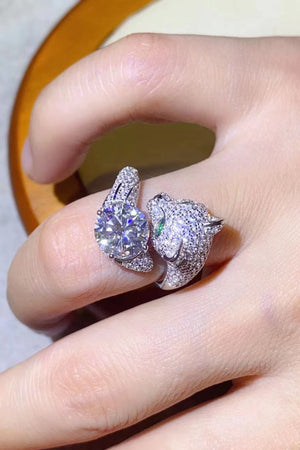 2 Carat Moissanite Adjustable Animal Ring-Teresa's Fashionista LLC