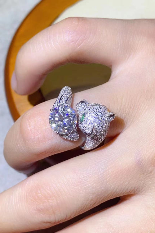 2 Carat Moissanite Adjustable Animal Ring-Teresa's Fashionista LLC