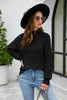 Mock Neck Dropped Shoulder Long Sleeve Sweater-Teresa's Fashionista LLC