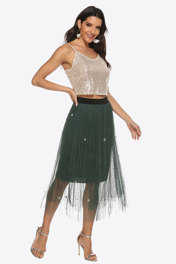Sequin Cropped Cami-Teresa's Fashionista LLC