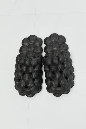NOOK JOI Laid Back Bubble Slides in Black-Teresa's Fashionista LLC