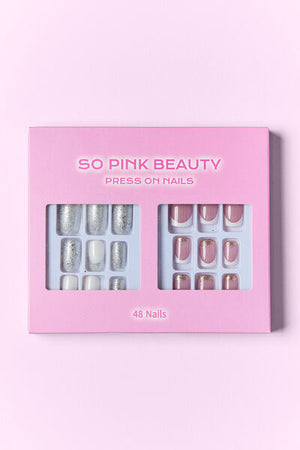 SO PINK BEAUTY Press On Nails 2 Packs-Teresa's Fashionista LLC