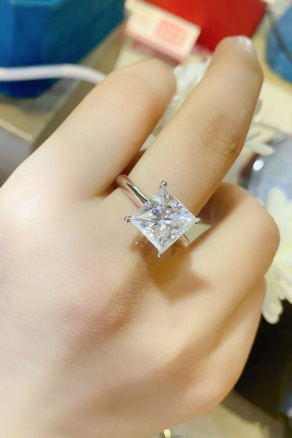 5 Carat Moissanite Solitaire Ring-Teresa's Fashionista LLC