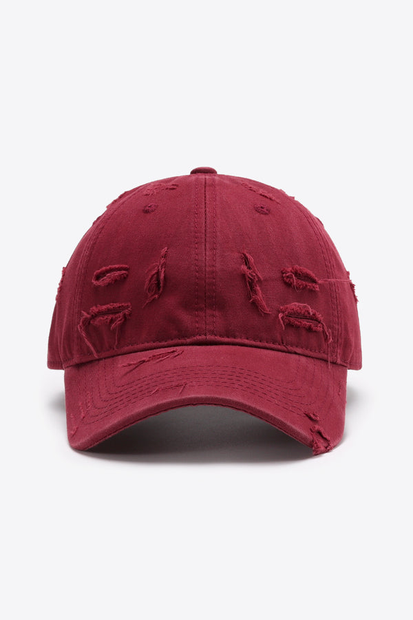 Distressed Adjustable Baseball Cap-Teresa's Fashionista LLC