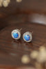 Opal 4-Prong Round Stud Earrings-Teresa's Fashionista LLC