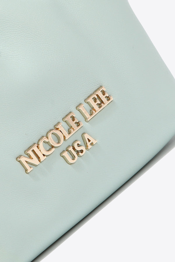 Nicole Lee USA Faux Leather Pouch-Teresa's Fashionista LLC