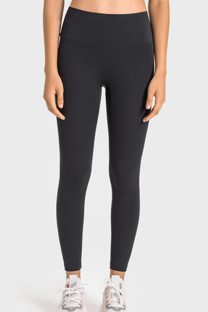 High-Rise Wide Waistband Yoga Leggings-Teresa's Fashionista LLC